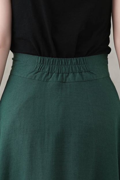Summer Women Long Linen Skirt C2736-Size XS #CK2200586