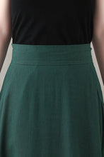 Load image into Gallery viewer, Summer Women Linen Skirt With Pockets C2736
