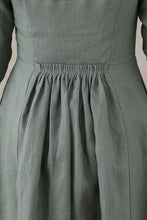 Load image into Gallery viewer, Summer Women Half Sleeve Long Linen Dress C2745#CK2200568
