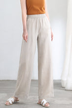 Load image into Gallery viewer, Women Casual Wide Leg Linen Pants C2688#CK2200437
