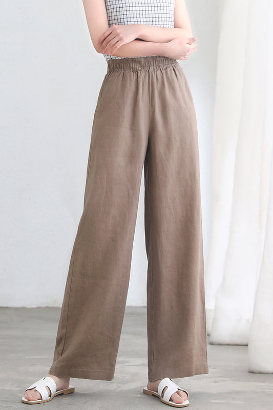 Loose Wide Leg Linen Pants C2689 - Size US2 #CK2200347