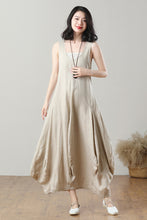 Load image into Gallery viewer, Women&#39;s Casual Sleeveless Linen Dress C3208
