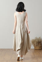 Load image into Gallery viewer, Women&#39;s Casual Sleeveless Linen Dress C3208
