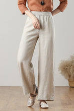 Load image into Gallery viewer, High Waist Wide Leg Linen Pants C3216
