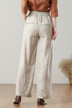 Load image into Gallery viewer, High Waist Wide Leg Linen Pants C3216
