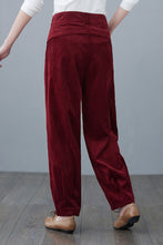 Load image into Gallery viewer, Wide Leg Corduroy Pants Women C2621
