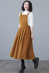 Vintage Inspired Long Apron Dress C2622