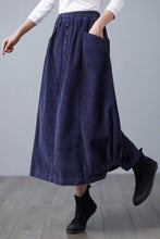 Load image into Gallery viewer, Vintage Inspired Causal Corduroy Skirt Women C2502 XS/L #CK2101053
