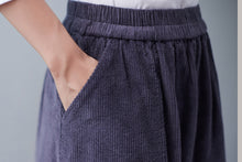 Load image into Gallery viewer, Women&#39;s Winter Elastic Waist Midi Corduroy Skirt C250001
