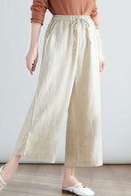 Load image into Gallery viewer, Women Loose Casual Wide Leg Linen Pants C2704 -Size M #CK2200133
