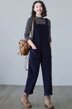 Load image into Gallery viewer, Women Plus Size Corduroy Overalls C2494
