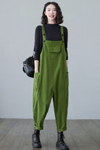 Load image into Gallery viewer, Loose fit Linen Jumpsuits Women C2498
