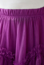 Load image into Gallery viewer, Women Long Purple Tulle Skirt C3183
