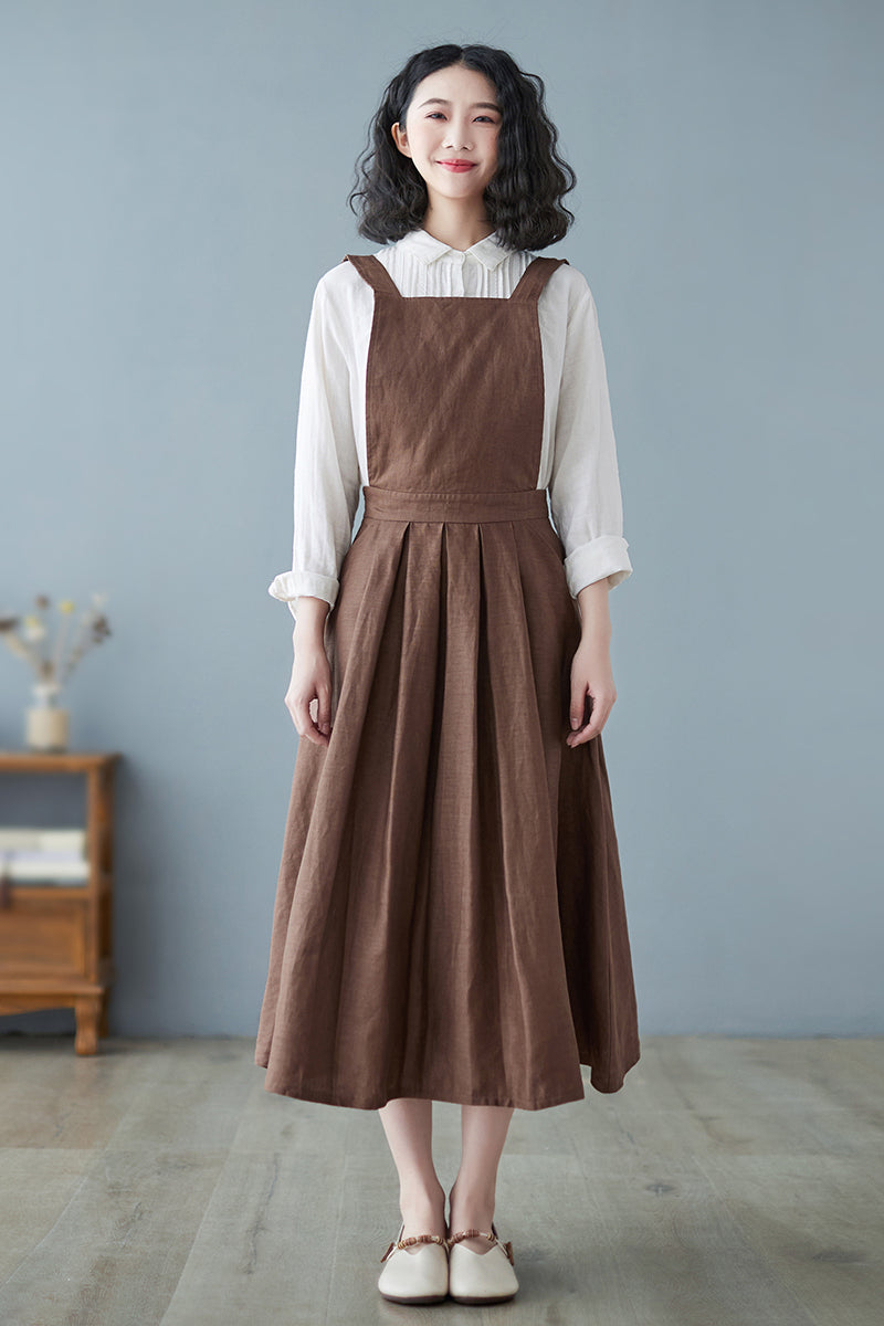 Allegra K Women's Cute Button Decor Overalls Pinafore Dress Suspenders  Skirt | eBay