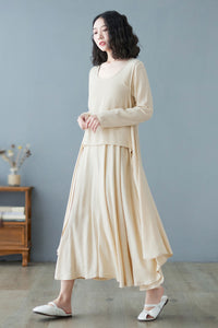 Asymmetrical Linen dress C2728