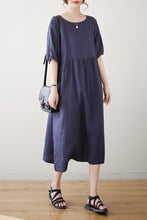 Load image into Gallery viewer, Summer Loose Linen Dress C3176
