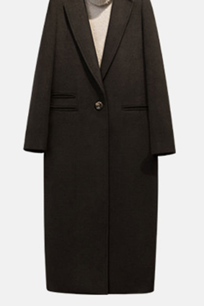 Camel Wool Coat, Long maxi Wool Jacket Coat, Loose fit wool coat C254301