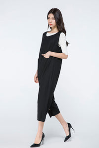 Women Harem Linen Jumpsuit C1074,Size XS/L #YY03425