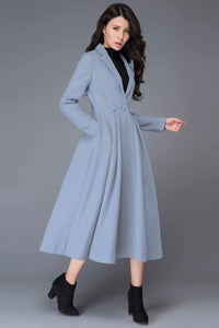 Winter Long Swing Wool Princess Coat C2600
