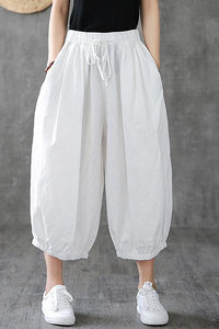 casual linen capri pants 190161