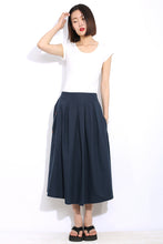 Load image into Gallery viewer, women linen skirt
