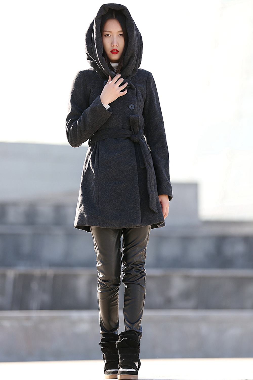 black coat