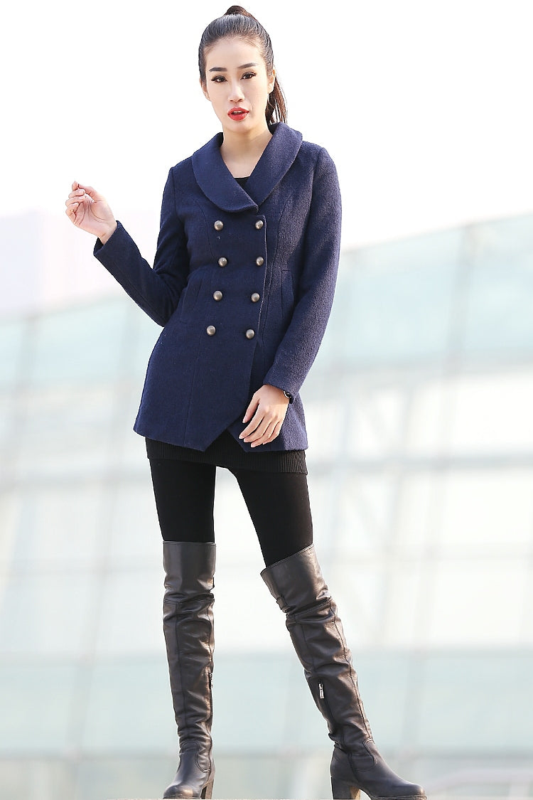 purple coat