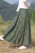 Load image into Gallery viewer, Print vintage high-waisted a-line skirt CYM035-190067
