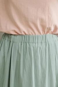 Summer Women Casual Cotton Linen Skirt C2869