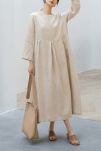 Load image into Gallery viewer, Plus Size Loose Linen Dress C3194
