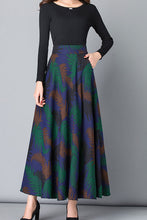 Load image into Gallery viewer, Vintage Inspired Maxi Winter Skirt Women C2483
