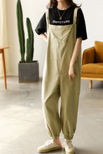Load image into Gallery viewer, Casual Cotton Jumpsuits in Black C2380
