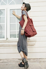 Load image into Gallery viewer, Simple female linen single shoulder bag CYM019-190101
