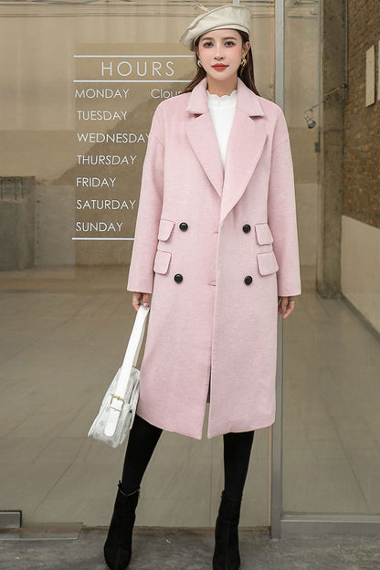 Women Loose Long Wool Coat C1763