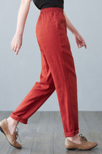 Load image into Gallery viewer, Plus size Long Linen pants C2642
