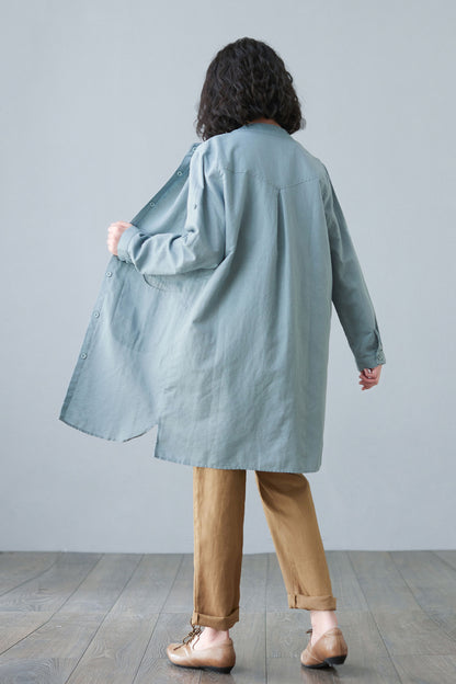 Long Sleeve Button Down Causal Jacket C2653