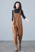 Load image into Gallery viewer, Women&#39;s Casual Linen overalls C2649
