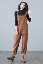 Load image into Gallery viewer, Women&#39;s Casual Linen overalls C2649
