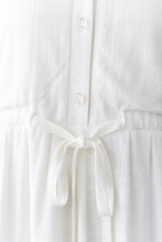 Load image into Gallery viewer, White Women Summer V-neck Shirt Dress C2836
