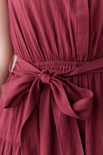 Load image into Gallery viewer, Women Summer Cotton Linen Sleeveless Dress C2844
