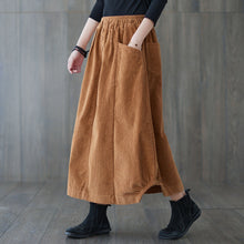 Load image into Gallery viewer, Casual Corduroy maxi skirt C1820
