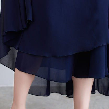 Flowy Bohemian Circle Swing Maxi Skirt C2291