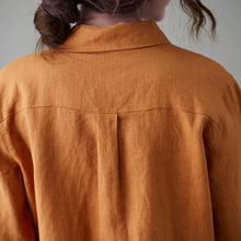 Load image into Gallery viewer, Women Long Sleeve Linen Shirt C212002
