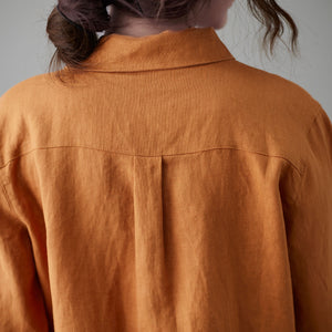 Women Long Sleeve Linen Shirt C212002