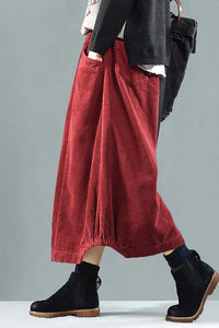 Casual Corduroy maxi skirt 42A010