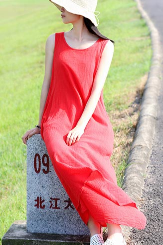 rose red dress