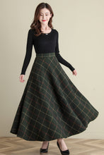 Load image into Gallery viewer, Retro High Waist Swing Wool Skirt  C2513#
