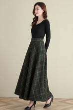 Load image into Gallery viewer, Retro High Waist Swing Wool Skirt  C2513#
