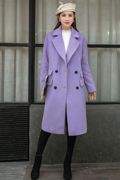 Women Loose Long Wool Coat C1763