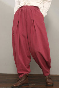 Baggy Women Linen Pants C1986
